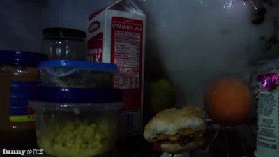 В холодильнике