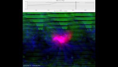 Вспышка на Солнце 10.09.2014