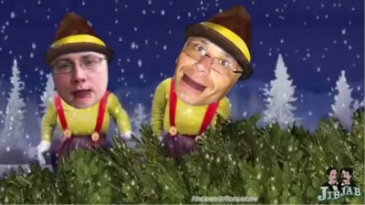 Прикольные поздравления с новым годом. jibjab