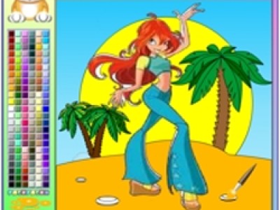 раскраска  winx 4