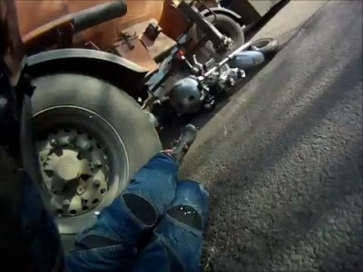 ДТП от 1-го лица (Suzuki SV400)