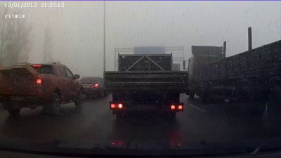 ДТП на Киевском шоссе. Фура без тормозов!