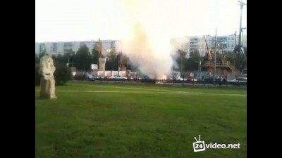 Лексус горит