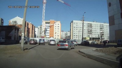 ДПС преследует велосипедистов.