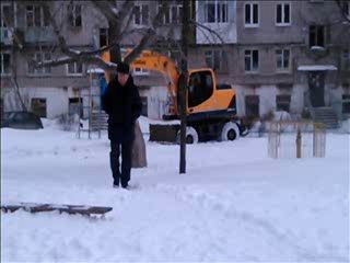 Гребля на экскаваторе