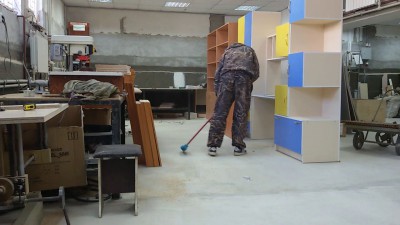 Вот так я работаю без уборшице