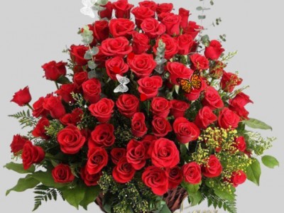 Корзина роз