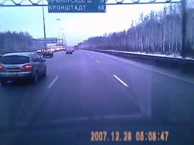 Очередная подстава на КАД