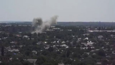 Горловка сейчас 27.07 14 Город в огне 1 часть 12.42