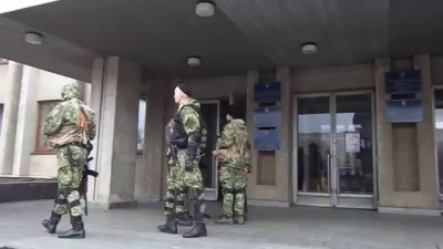 В Славянске зелёные человечки