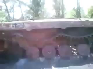 Луганск Рубежное остатки сгоревшей техники Донецк Lugansk Donetsk