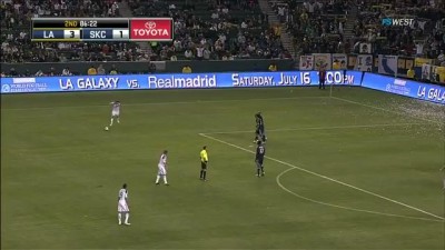 LA Galaxy vs Sporting KC 4-1 GOAL David Beckham