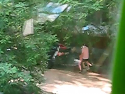 Москва, трах на капоте