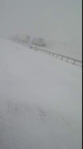 I-80 Wyoming massive car pile up. April 2015