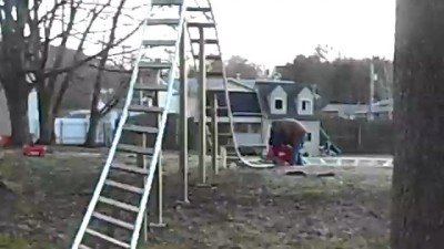 Каботажное судно во дворе