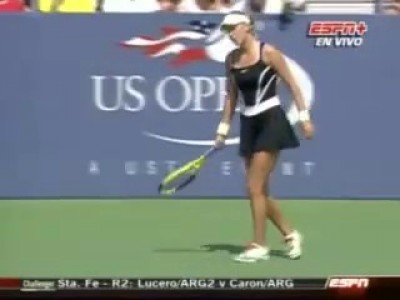 Azarenka se desmaya frente a Gisela Dulko