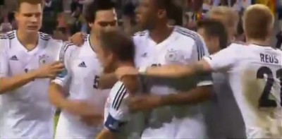 Germany vs Greece Goal Lahm 22-06-2012