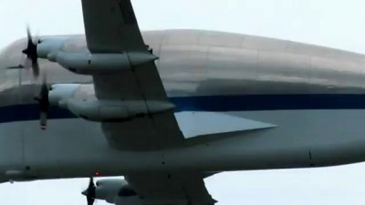 NASA Suppy Guppy fly by at Paine Field, Everett, WA June 30, 2012