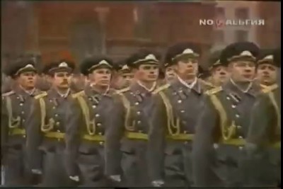 "Soviet march" from "Command and Conquer: Red Alert 3" in the 1984 Army Parade