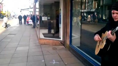 Forget X-Factor Watch this BUSKER in Peterborough City Centre UK