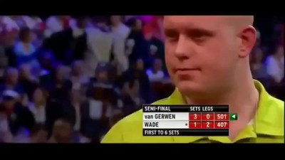 17 perfect darts in a row - van Gerwen