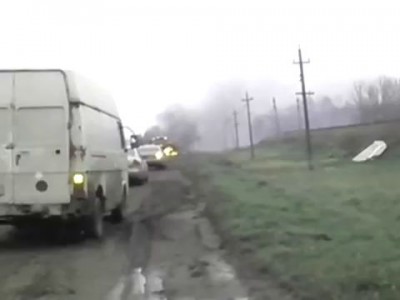 Взрыв уазика!!! P23, Слуцк, поворот на мясокомбинат