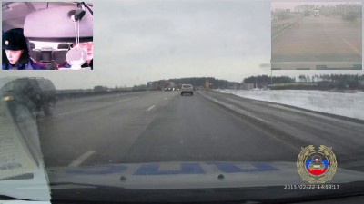 Водила был пьян и вышел из машины на четвереньках