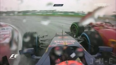 Incidente Fernando Alonso & Daniil Kvyat (On-board) | GP Malaysia 2014
