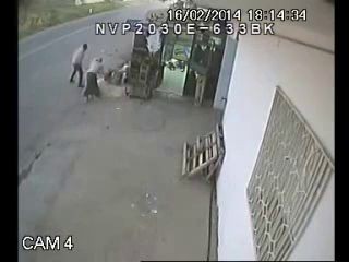 Three Guys Having a Little Chat are Runover in one of the Most Brutal Pedestrian Hits I've Ever 