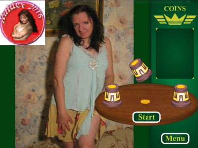 Наперсток  на раздевание оля ню