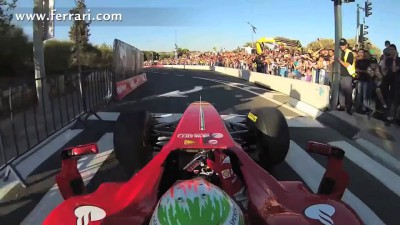F1 2013 - Ferrari - Fisichella - Demo in Jerusalem