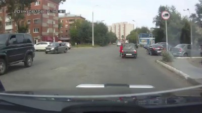 08.08.2014 Неуправляемая ока и ДТП (Ижевск)