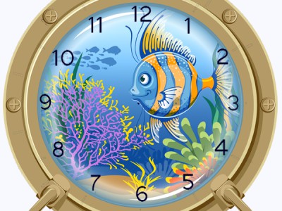 Музыкальный Аквариум ! флеш часики