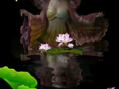 На озере летом