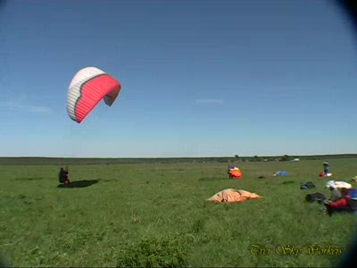 Base jamp from tandem in Goleniha, Tver