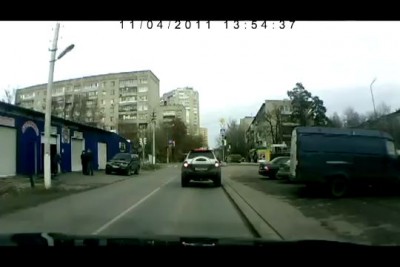 Осторожно Дебил на дороге