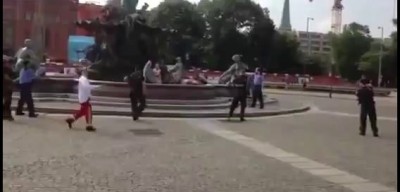 В Берлине полиция застрелила голого самоубийцу