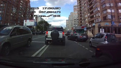 Чудом ушла от столкновения