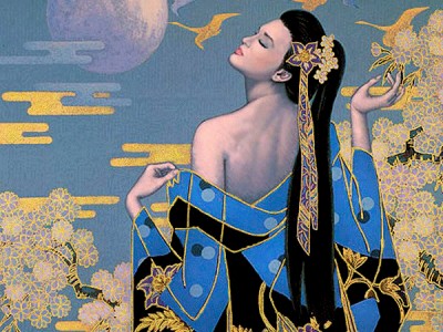 Восток (музыкальная открытка с часами)