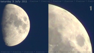 НЛО над поверхностью луны