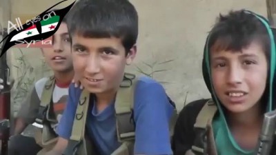 the 3 Youngest Syrian Rebels fighting Syrian arab army in deir ezzor