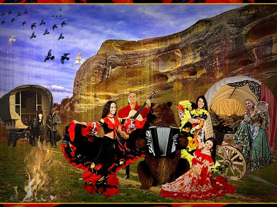 Цыганская кибитка уходит в пыль дорог...