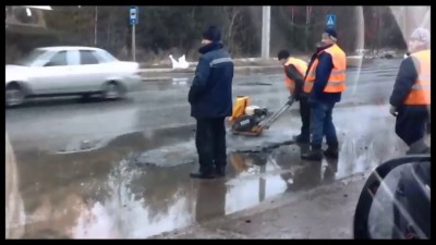 Ремонт дороги и ее состояние через 10 дней