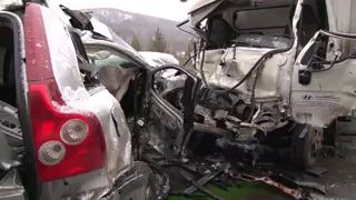 Женщина вырулила на встречку...