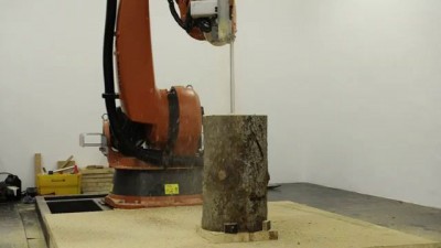 Две табуретки из полена