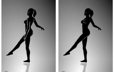 'solution' for spinning dancer girl illusion - defined for both directions