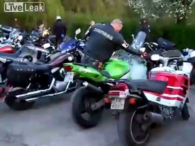 Газанул и загорелся