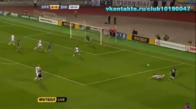 Заря - Днепр Д 3:2 (Голы матча)