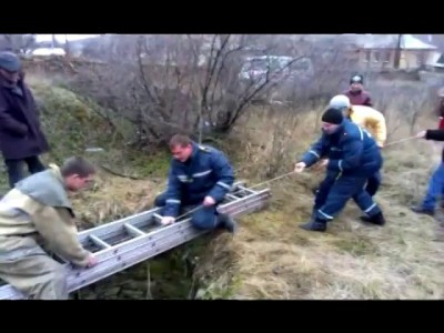 Просидел 19 часов в 15-метровом колодце
