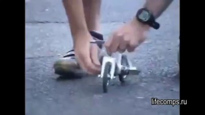 самый маленький велосипед в мире))))